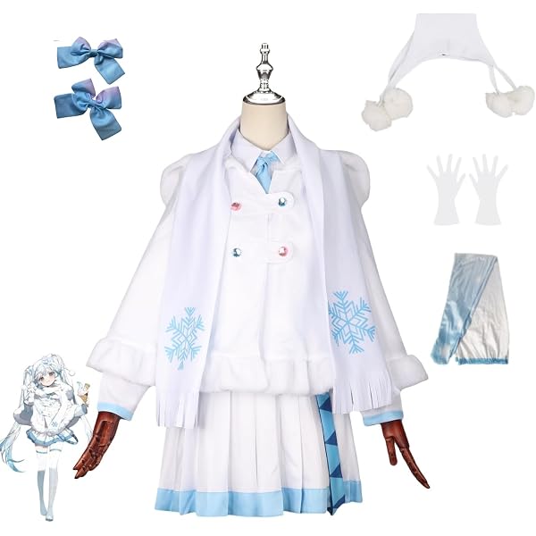Amazon.co.jp: [YYSMUPILE] 初音ミク 雪ミク 2024 コスプレ衣装 頭飾り